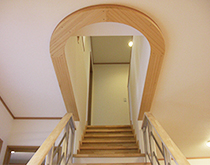 当社オリジナル、框仕上げの内観天井